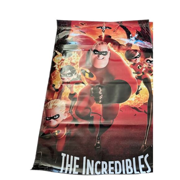 The Incredibles Party Banners For Jumpers Bounce House Characters Lot Of 2 - Picture 5 of 8